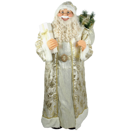 The Holiday Aisle® Life Indoor Christmas Decoration, Standing Santa